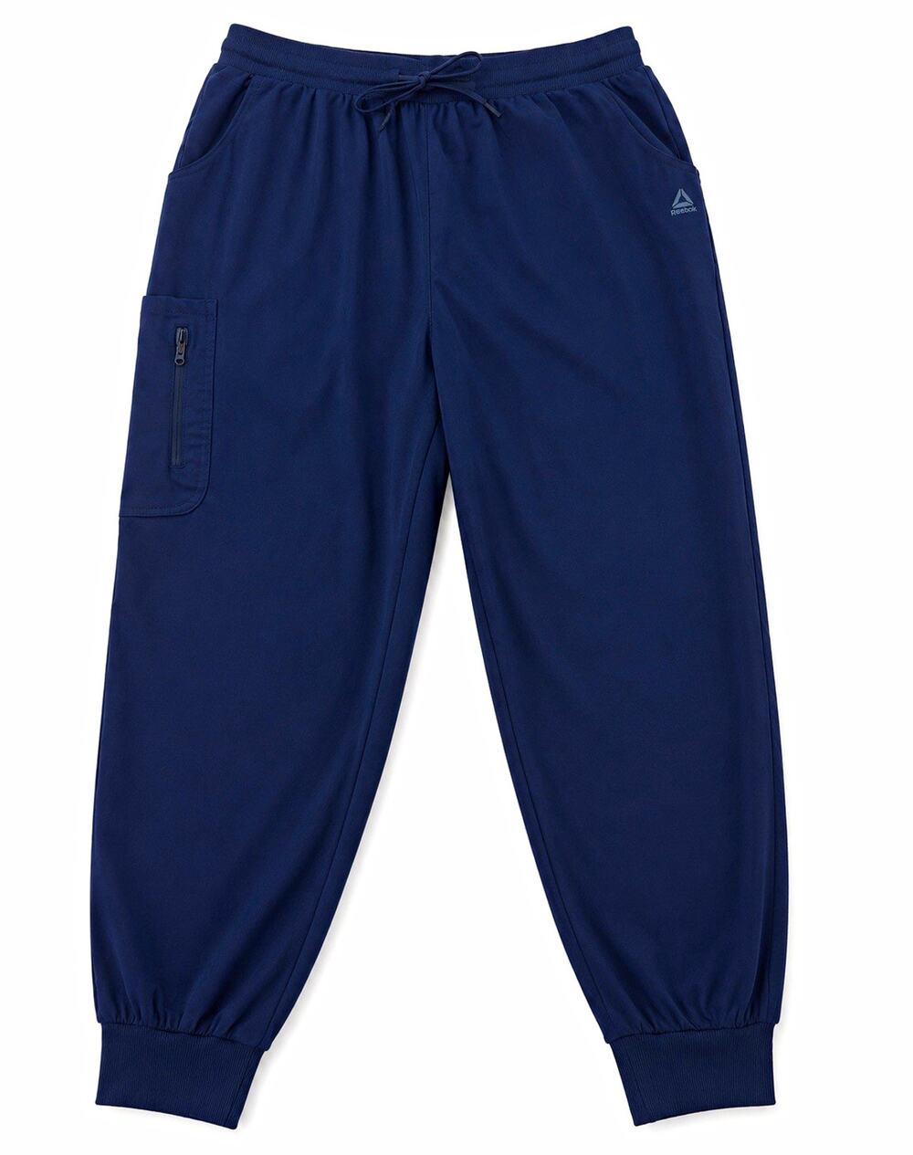 Reebok Men’s Jogger Pants Blue XL Drawstring Elastic Waist Zip Pocket Gym